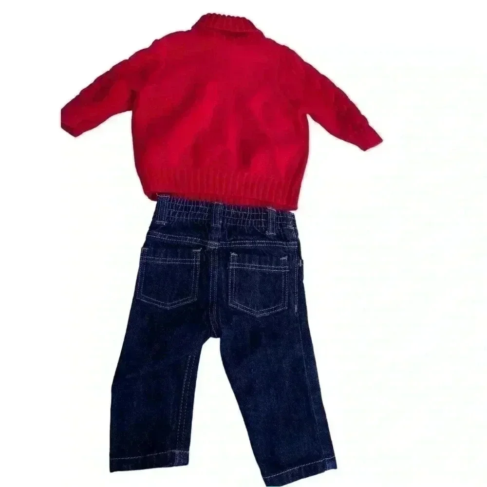 Boys Old Navy Sweater Jean Set•Size 0-3 Months•Preowned Great Condition•